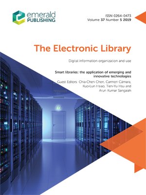 cover image of The Electronic Library , Volume 37, Number 5